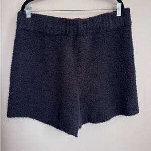 SKIMS Black teddy shorts Women leisure wear